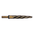 Kodiak Cutting Tools 11/16 Construction Reamer Left-Hand Spiral Black & Gold with 3 Flats 5496931